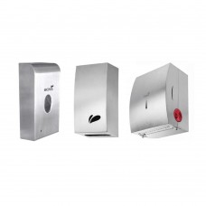 KIT Dispenser Inox (Porta-Papel Higiênico/Saboneteira Espuma/Toalheiro) (Noble)